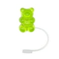 thumbnail image 5 of 1602-941/10pcs Cartoon Bear Silicone Straw Cap For Stanley Glass Straw Protective Cover Cute Dust Cap Straw Cover 10mm, 5 of 8