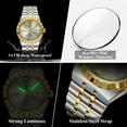 thumbnail image 3 of Poedagar Sport Wrist Watch For Man Waterproof Luminous Dual Calendar Date Men Watch Quartz Stainless Steel Male Watches, 3 of 5