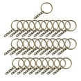 thumbnail image 3 of 30 Pieces Keyrings with Chain, Bulk 1 inch Keychain Rings, Metal Parts for Key, 3 of 9