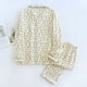 thumbnail image 3 of 2024 Spring and Autumn Women's Pajama Set 100% Cotton Crepe Long sleeved Pants Two piece Cute and Sweet Home Fury Set Ladies, 3 of 4