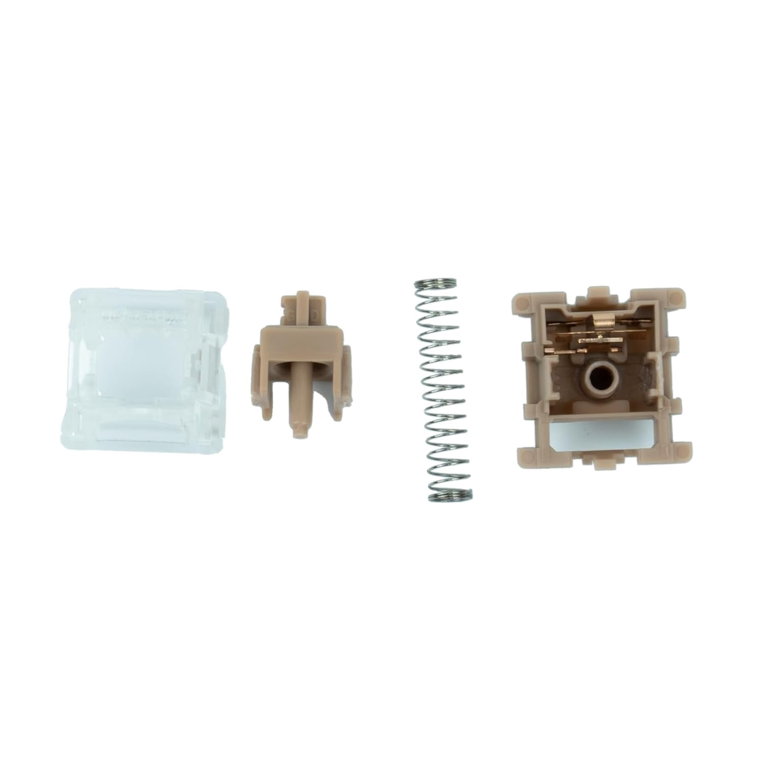 GATERON Jelly Series Keyboard Switches, Linear Tactile Silent RGB LED 5 Pin Factory Pre-lubed Full POM Key Switches for MX Mechanical Keyboard (Brown,110PCS)