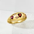 thumbnail image 4 of Ross-Simons 1.00 ct. t.w. Multi-Gemstone Heart Ring in 18kt Gold Over Sterling, Women's, Adult, 4 of 5