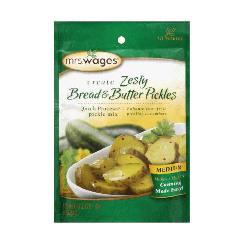 Mrs Wages Zesty Bread Butter Pickle Mix 6 2 Oz Walmart Com Walmart Com