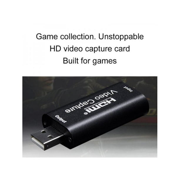 Hdmi To Usb 2 0 Video Capture Card 1080p Hd Recorder Game Video Live Streaming Walmart Com Walmart Com