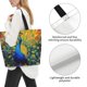 thumbnail image 3 of Fotbe Peacocks Bolsa Tote Estética de Lona con Estampado para Mujer - Bolsa Reutilizable de Hombro Casual para Vacaciones, Compras, Trabajo y Gimnasio, 3 of 8