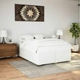 thumbnail image 1 of vidaXL Bed Frame without Mattress White Full Faux Leather, 1 of 5