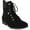 Black MC, variant on Karen Scott Womens Clarissae Faux Suede Almond Toe Combat & Lace-up Boots