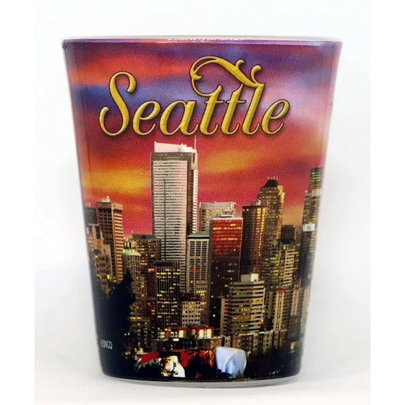 Seattle Washington Photo Sunset Shot Glass