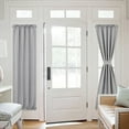 thumbnail image 3 of Door Curtains for Door Window, French Door Curtains for Privacy, Easy Installed Door Panels, Front Door Sidelight Curtain Tie up Shade, Washable Curtain, 1 Panel, 3 of 4