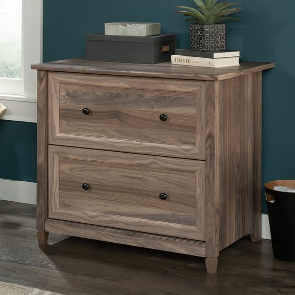 Sauder Edge Water 2-Drawer Lateral File Cabinet, Washed Walnut Finish