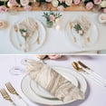 thumbnail image 3 of Beige Marble Cloth Napkins, Modern Ink Painting Abstract Art Washable and Reusable Dinner Napkins Set of 4, Table Napkin for Kitchen Party Birthday Wedding Hotel Housewarming 20"x20", 3 of 9