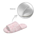 thumbnail image 4 of FUIALDOLG Women's Indoor Slippers Open Toe Pink Cow Hide Print Fuzzy House Slippers for Women Winter Slide for Ladies Bedroom Shoes, Size 10.5-11.5, 4 of 7