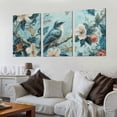 thumbnail image 2 of Nawypu Blue Bird Wall Decor Bird Pictures Wall Decor Blue Bird Picture Vintage Bird Wall Decor Plum Blossom Elegant Painting with Birds for Bedroom, 2 of 4