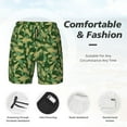 thumbnail image 5 of Sigee Crayfish Army Print Mens Swim Trunks with Compression Liner Quick Dry Swim Stretch Beach Shorts with Pockets,S-3XL, 5 of 7