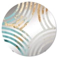thumbnail image 2 of Designart "Meditative Minimalism I" Abstract Painting Baptist Fan Round Wall Mirror - Abstract Oval Printed Decorative Mirror - Multiple Color Options, 2 of 5