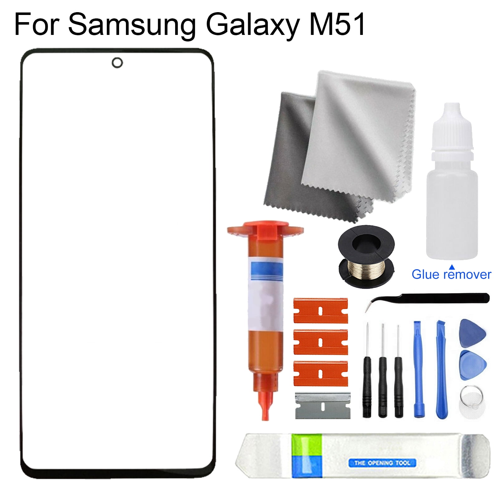Newlis Outer Front Glass Screen Touch Panel Replacement Repair Parts For Samsung Galaxy M21 M21s M31 M31s M51 M71 M62 Walmart Com
