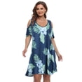 thumbnail image 3 of VEPKUL Women's Plus Size Dresses Casual A Line Flowy Swing Loose Dress with Pockets 14-SteelBlue_1X, 3 of 8
