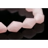 Bicone - Shaped Rose Quartz Crystal Beads Semi Precious Gemstones Size: 20x13mm Crystal Energy Stone Healing Power for Jewelry Making