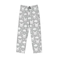 thumbnail image 6 of Uemuo Rabbit And Cloud Pattern Men's Wide Leg Palazzo Lounge Pants with Pockets Light Weight Loose Comfy Casual Pajama Pants-Large, 6 of 9