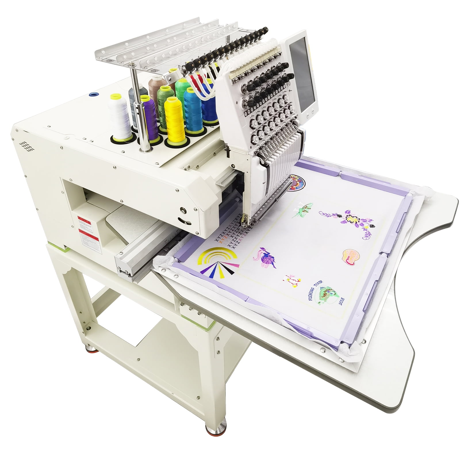 Commercial Embroidery Machine with 15 Needles Single Head Automatic Embroider Machine AC110V-220V