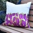 thumbnail image 2 of Simply Daisy, 20" x 20" Sunset Tulip Red Floral DecorativeOutdoor Pillow, 2 of 2