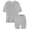 Grey, variant on Girls Short Sets 2 Piece Outfits Summer Short Sleeve Soft T-Shirt Tops Lightweight Slim Shorts Matching Sets Comfy Sweatsuit (Hot Pink, 7-8 Years)