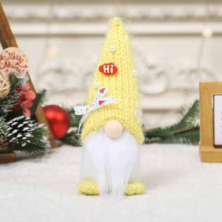 

Hot Sale 1 PCS Christmas Christmas Plush Decoration Red Handmade Tomte Christmas Home Table Top Decorative Ornaments