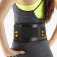 thumbnail image 3 of Cinturón de soporte lumbar con protección de cintura ajustable con autocalentamiento espontáneo y gancho y bucle (L), 3 of 14