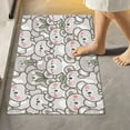 thumbnail image 2 of Dreamtimes Luxury Bathroom Rug Set 2 PCS, Watercolor Seamless Koala Soft Absorbent Bath Rug and U-Shaped Contour Toilet Rug, Non-Slip Bath Carpet Bath Mats for Bathroom, 24"x16"+24"x20", 2 of 4