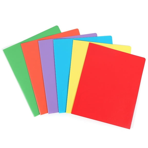 Two-Pocket Folder Pack of 1/6 Letter Size Folders with Double Pocket Letter Size Presentation Folders Document Organiser