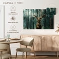 thumbnail image 5 of Elephant Stock Wild Forest Moose Wall Art - Horizontal Canvas Wall Art - Living Room Wall Decor - Animal Canvas - Teal And Gray Decor - 39" x 26", 5 of 8