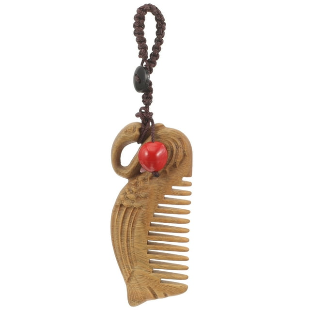 Wooden Comb Pendant Styling Comb Portable Comb Compact Comb Detangling Comb for Women