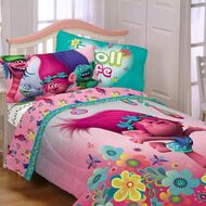 Franco Manufacturing Child Floral Polyester Comforter Set, Twin