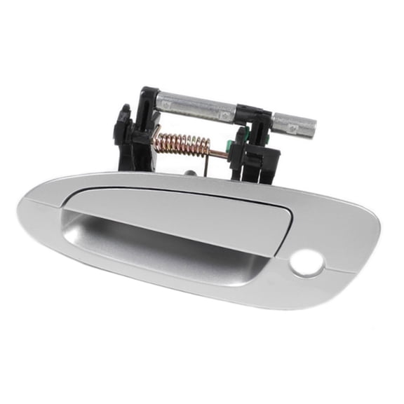 MotorKing Front Left Driver Side Outside Door Handle Compatible with 02-06 Nissan Altima K12 Radiant Silver 2002 2003 2004 2005 2006
