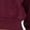 BURGUNDY, variant on Cropped Embellished Hoodie, Color- Pink, Size- S