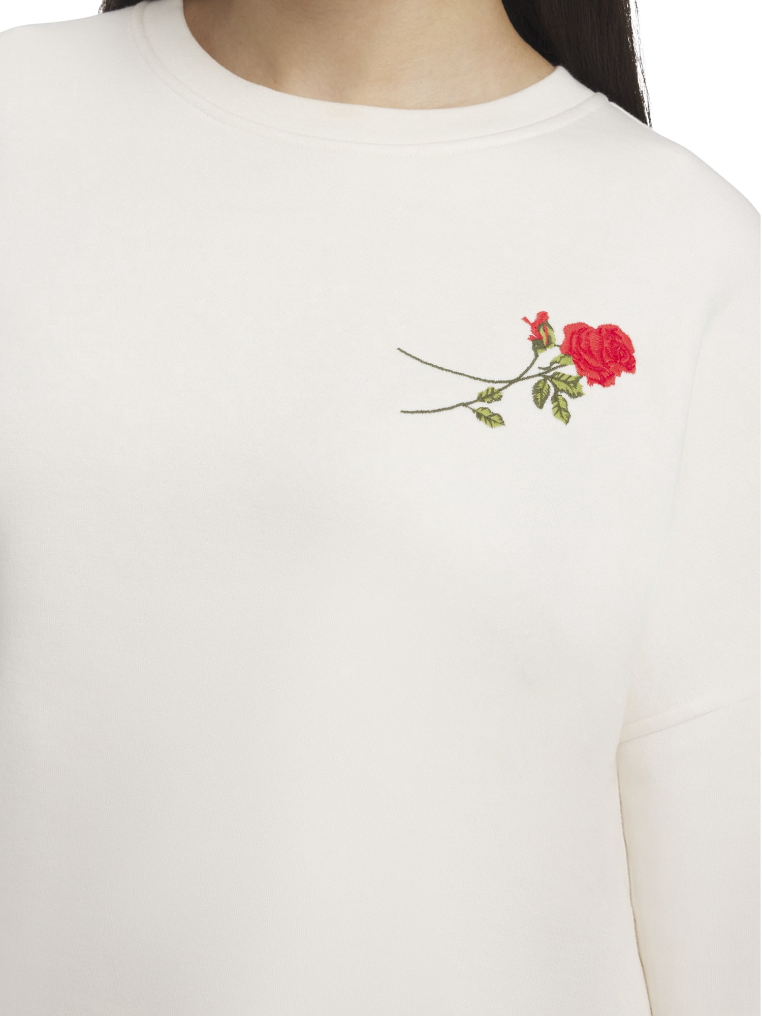 Mills by Millie Bobby Brown Women's Crew Neck Fleeced Terry Sweatshirt, Sizes XXS-XXL