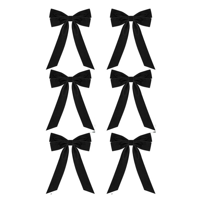 RKSTN Nœuds Rouges pour Arbre de Noël 12 Pcs Nœud en Velours pour Arbre de Noël Décoration Couronne Nœud Décoration Cloches de Noël