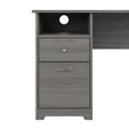thumbnail image 6 of Cabot 60W 3 Position Sit to Stand L Shaped Desk in Modern Gray - Engineered Wood, 6 of 9