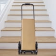 thumbnail image 5 of YIYIBYUS Stair Climbing Cart, Portable Folding Trolley with 8 Wheels, Stair Climber Hand Truck with Adjustable Handle for Pulling, Heavy Duty Dolly Cart for Stairs Black, 5 of 16