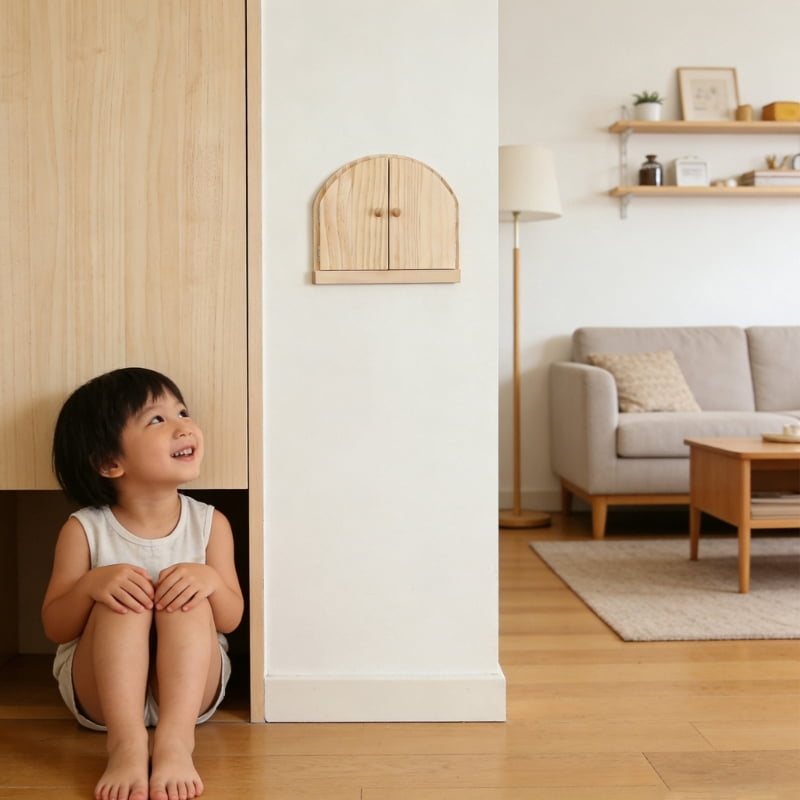 Durability Wood Safety Cover Resistant to Wear and Tear for Enduring Outlet Use
