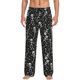 thumbnail image 1 of Balery Retro Skeleton Dancing On Halloween Party Pantalones de pijama para hombre, pijama ultraligero, pantalón de descanso-Medium, 1 of 6