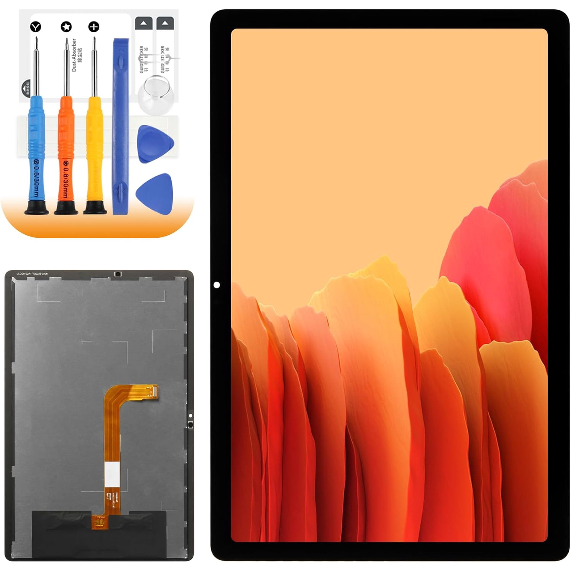 for Samsung Galaxy Tab A9+ Screen Replacement Tab A9 Plus LCD Display for Samsung Tab A9+ SM-X210 SM-X215 SM-X216B LCD Digitizer Touch Assembly Repair Part with Tools(Black)