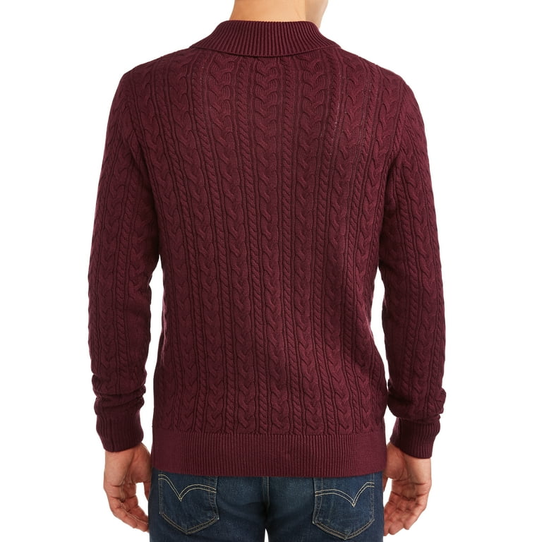 George Men s and Big Men s Cable Knit Sweater up to Size 3XL