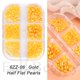 thumbnail image 1 of 1 caja de adornos de perlas para uñas, piezas redondas para uñas blancas y moradas, cuentas de acero dorado, bolas, joyería, accesorios para decoración de uñas, NF6ZZ01-17 Tan Jianjun unisex, 1 of 2
