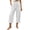 White, variant on Luvrsol Capris for Women with Pockets Wide Leg Buttery Soft Stretch Casual Lounge Cropped Trousers S-2XL
