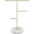 thumbnail image 1 of Unique Jewelry Organizer Holder, Marble Base For Stability, Aesthetic Decor And Practical Jewelry Display In Your Bedroom Or Salon, 1 of 6