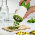 thumbnail image 4 of 1 pc Herb Mill Chopper Cutter Mince Stainless Steel Blades Safely New ( Color: White & Green), 4 of 6