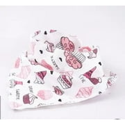 Cotton Newborn Lace Bow Baby Bibs Girls Boys Burp Cloth Infant Bibs Baberos Infant Saliva Towels Toddler Baby Scarf girl ice cream bib