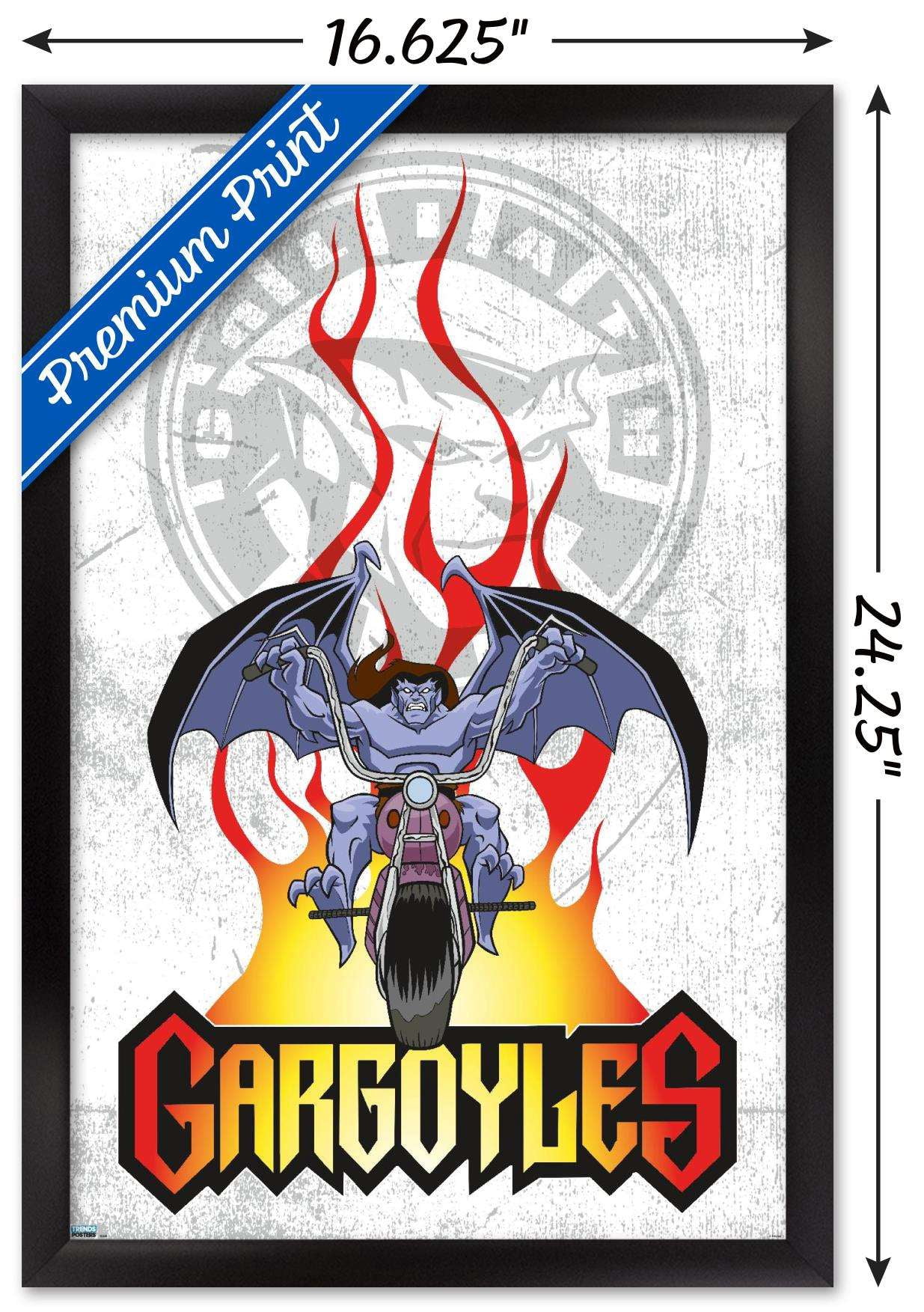 Disney Gargoyles - Goliath Wall Poster, 14.725" x 22.375", Framed