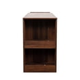 thumbnail image 6 of Noble House 35.9" Modern Computer Desk with Drawers, Extendable Corner Study Table, 2-Tier Shelf Storage, Walnut, 6 of 11